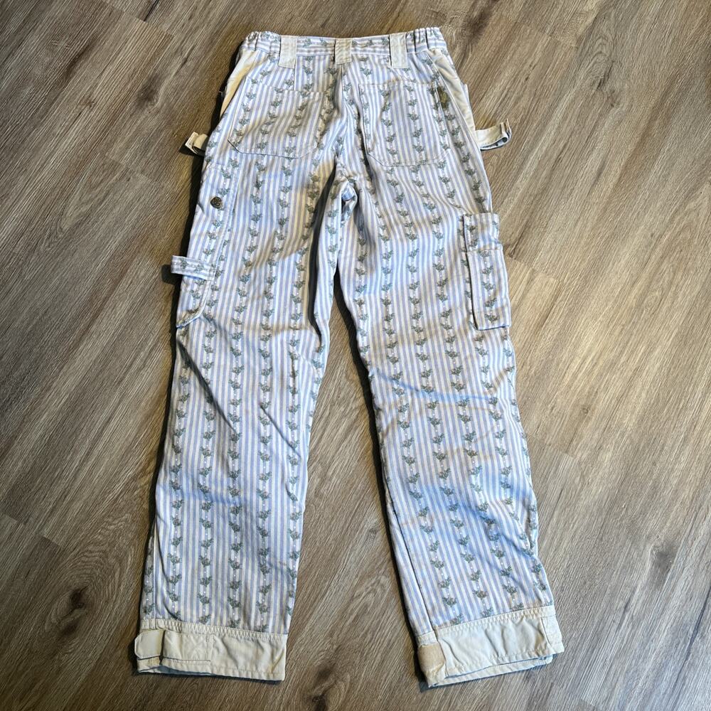 Garden Girl Pink Gardening Work Cargo Pants Rare! Knee Pads Tool Pockets 26” W - Picture 14 of 16